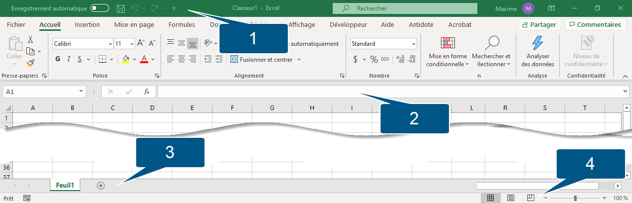 Excel Quiz Accès rapide