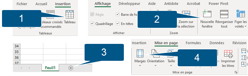 Excel Quiz Ajout feuille